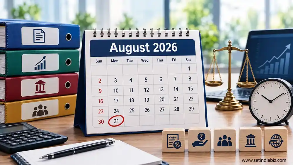 August 2026 Compliance Calendar: Non-Audit ITR, CCFS & GST